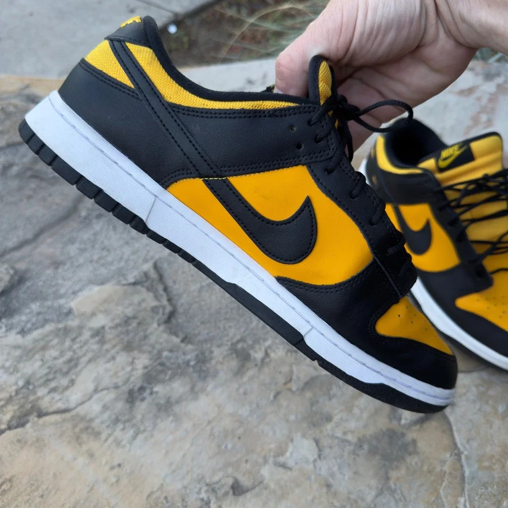 Nike Dunk Low Goldenrod Sneakers Mens 12 Black Yellow
